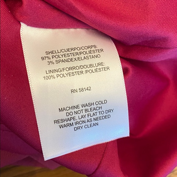 Donna Morgan Raspberry Mini Dress Ruched sleeves 2 - Picture 6 of 6